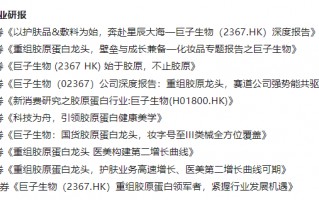 华熙达科技 手撕玻尿酸“过时论”，华熙生物怒斥券商概念炒作  重组胶原蛋白是不是“题材幻象”？